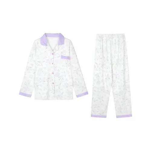 XIAOLIZI Фиолетовый Кролик Женские Пижамные Комплекты