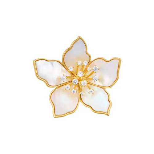 Lockstarfy Mother of Pearl Brooches Women's