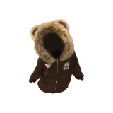 Коричневый с флисовой подкладкой