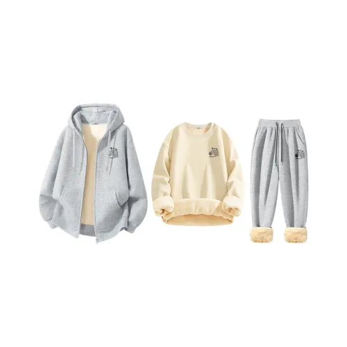 Miniso Осенний Зимний Свитшот Комплект Унисекс 3 Штуки