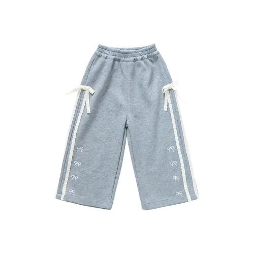 RHOBESAM Маленький крышка для горшка 2529 бант кружевная отделка Повседневные штаны Серый Детские тренировочные штаны