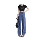 Синий [Стандартный] Брюки Длина тела 158-165 см