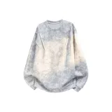 Tie-Dye White Fleece-Lined
