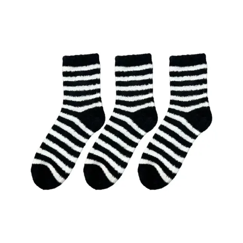 UZPO Полосы 3 упаковки унисекс носки MID до икры