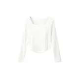 Белый [Высококачественный Dralon, с длинным рукавом]