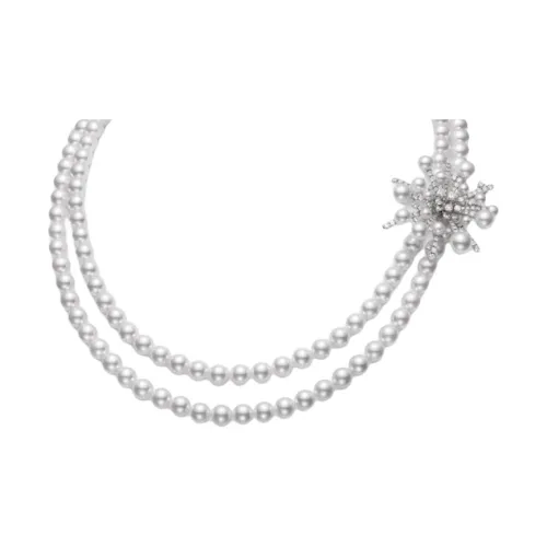 MIKIMOTO Akoya Жемчужные ожерелья Женское серебро