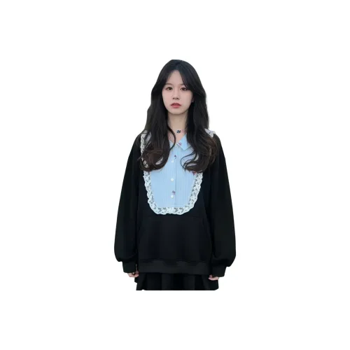 MTHE Черный Женский Свитшот