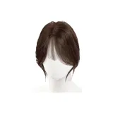 Корейский стиль, тонкая чёлка [мокко], полностью натуральные волосы