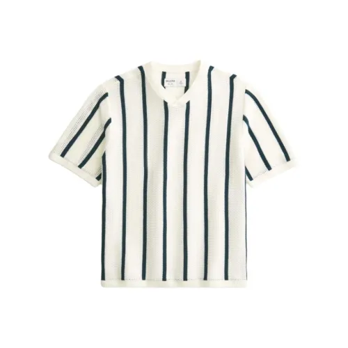 Hollister Черный Белый Мужская Рубашка Поло