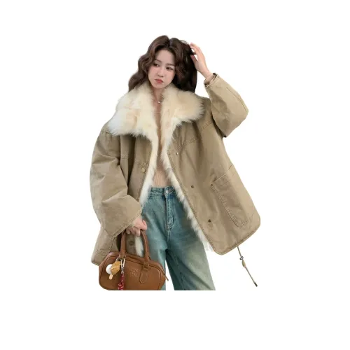 YICHEN Темный хаки Женские парки