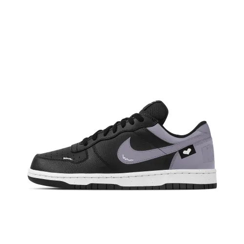 Nike BIG Таро Романтический Износостойкий Дышащий Низкий Топ Скейтборд Кроссовки Мужские Черный Фиолетовый