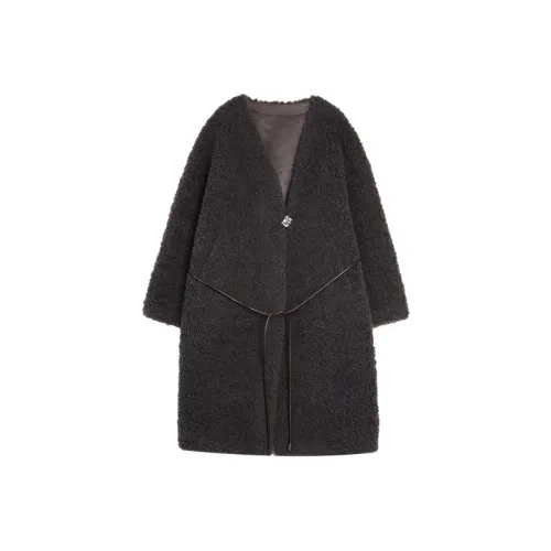 ELLE Темно-серый женский бархатный пиджак