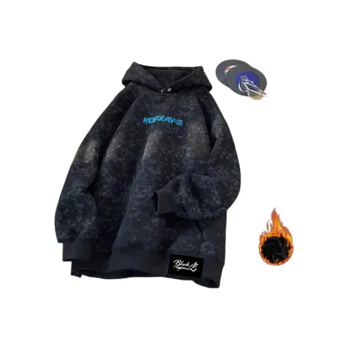 BLACK AT Черный [С флисовой подкладкой] Унисекс Свитшоты