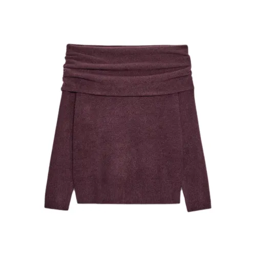 ZARA Collaboration Бордовый Красный Женский Трикотаж