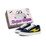 Темно-синий, синий, желтый, белый шнурки (с желто-синими шнурками)