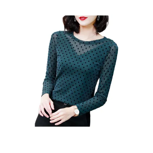 Langqing Женские Шифоновые Рубашки