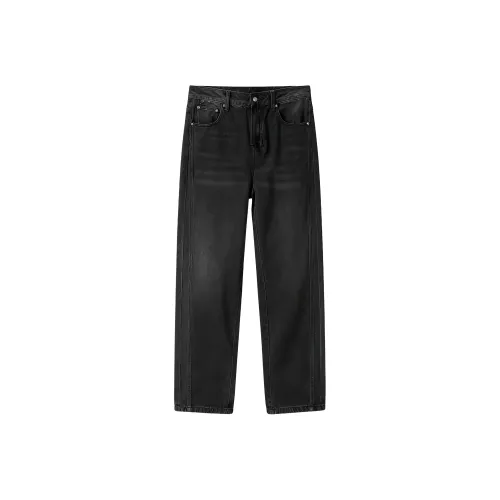 Izexx Черный Серый Мужские Джинсы