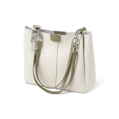 Crtnzo Kroez Коровья кожа Сумка на плечо Стандартная Женская Белая и Зеленая