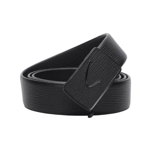 SATCHI Ремень из коровьей кожи Мужской Черный 3,4CM