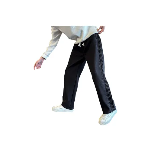 GL Черные джинсы с флисовой подкладкой и утолщенные унисекс