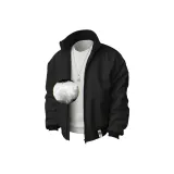 Темно-синий, утеплённый, универсальный и не объемный