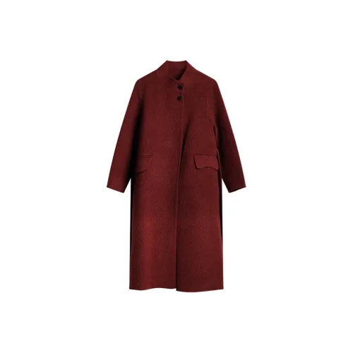 DianThia Бургунди Женское Пальто