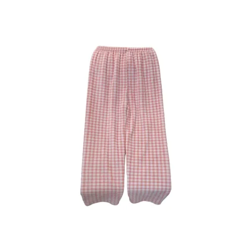 OEING Розовые клетчатые штаны женские пижамные штаны