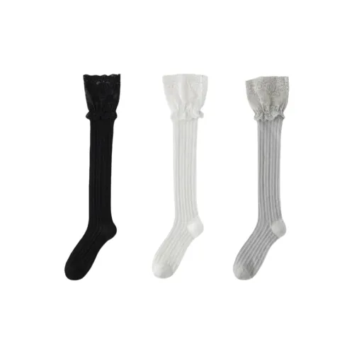 QINGYING Носки для бедра высокого подъема Женские