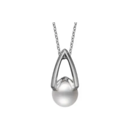 MIKIMOTO 18K Белое золото Ожерелья Женское Серебро