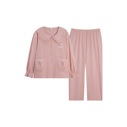 FENTENGCARE Персик Женские Пижамные Комплекты