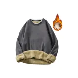 Серый с флисовой подкладкой