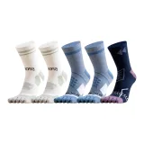 [Профессиональный Спортивный·Палец Разделение Сжатие] 5 пар - 2 белых + 2 синих + темно-синий