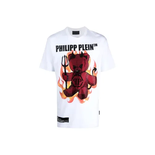 PHILIPP PLEIN Белая Мужская T-Рубашка