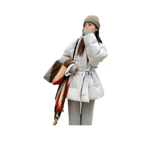 Langqing Светло-синий Бесплатная доставка с бренд наклейкой Женские пуховики