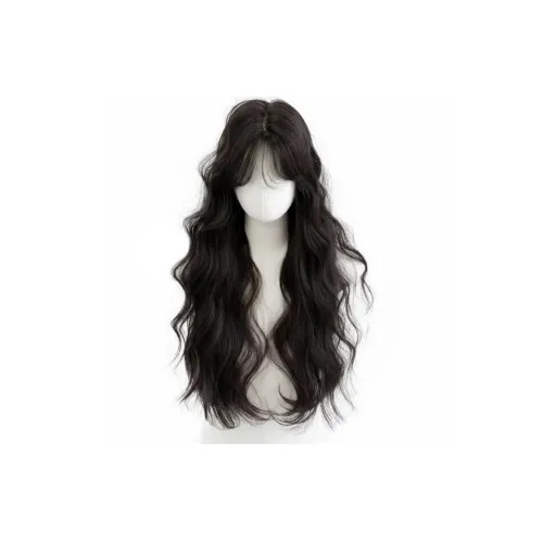 Gentle Welcome Перука Женская Боковая сторона Укладка Длинные Волосы Шерстяной Завиток Средняя Размер Полная Перука для Полной Головы