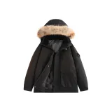 Чёрный (Съемный меховой воротник)