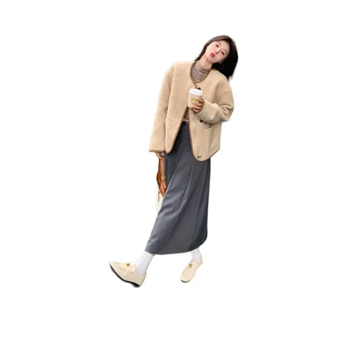 LAOYECHE Бархат Feel Пальто Женское