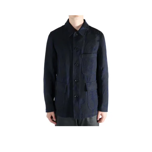DRIES VAN NOTEN Midnight Blue Унисекс Куртки