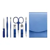 Синий набор щипцов для бровей из 7 предметов