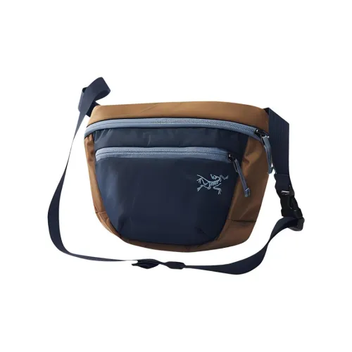 Arcteryx Нет Емкость Бананка На открытом воздухе Сумка Нейлон Черно-коричневый Унисекс