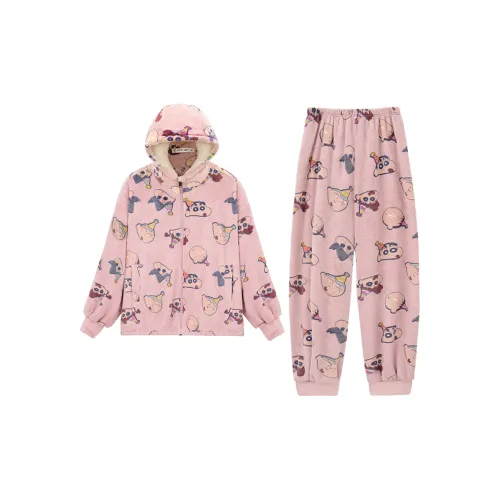 QINZUIMAO 4943 Темно-розовый Женский комплект пижам