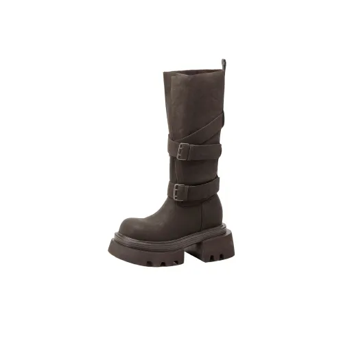 WALIBU Женские высокие сапоги на каблуке 7 см