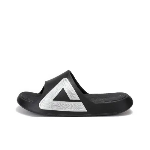 PEAK Шлепанцы Унисекс Черный Серебряный