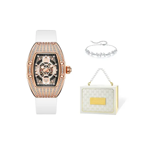 X Шестерня Модный тренд Деловой повседневный стиль Универсальный Часы Кварцевый механизм Резиновый ремешок Часы Женские часы С циферблатом Skeleton