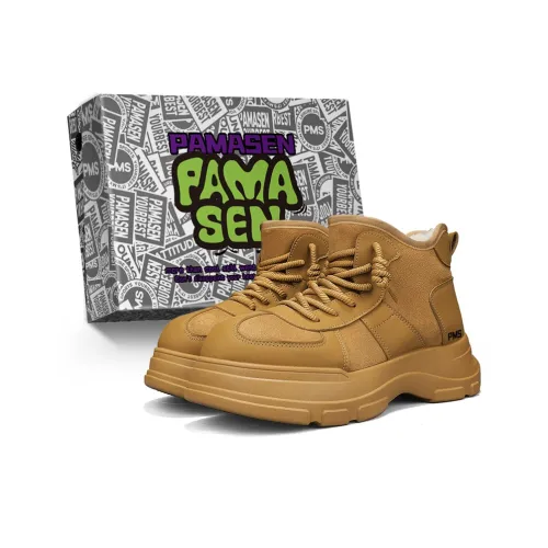 PAMASEN Термический Амортизация Увеличение Высоты Устойчивость к Износу Противоскользящие Снежные Ботинки Мужские