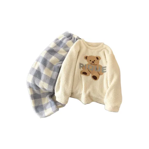 HANQIANNUO Осенне-зимняя пижама термический женский комплект из двух предметов