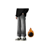 Камень - Мытый серый, флисовая подкладка