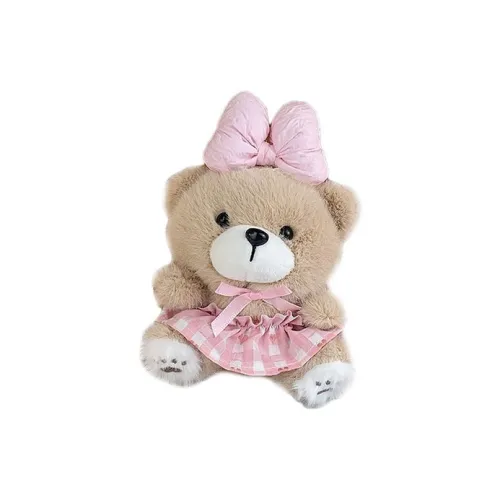 QICAIBOSHI Милый бант медвежонок украшение плюшевая подвеска длина корпуса 15 см