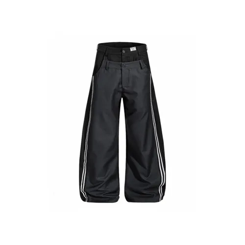 W7H1 Черный Унисекс Повседневные Штаны