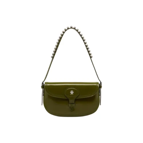 BALLY Beckett Полированная телячья кожа Сумка через плечо Маленькая Женская Зеленая
